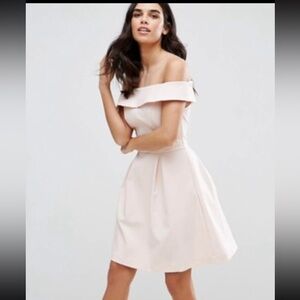 ASOS Strapless Baby Pink Dress
